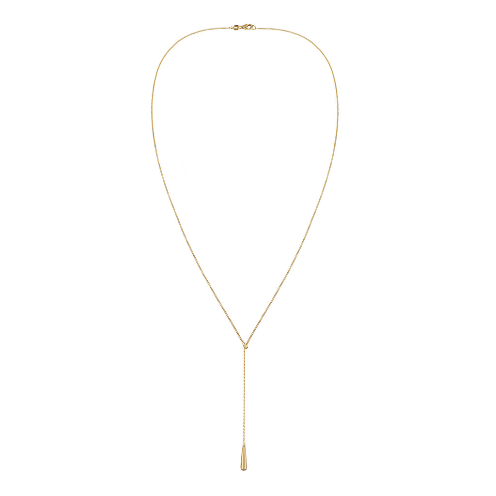 Gold Kalung Perhiasan Perak 925 Wanita Drop Swarovski® Crystals Gold Plated
