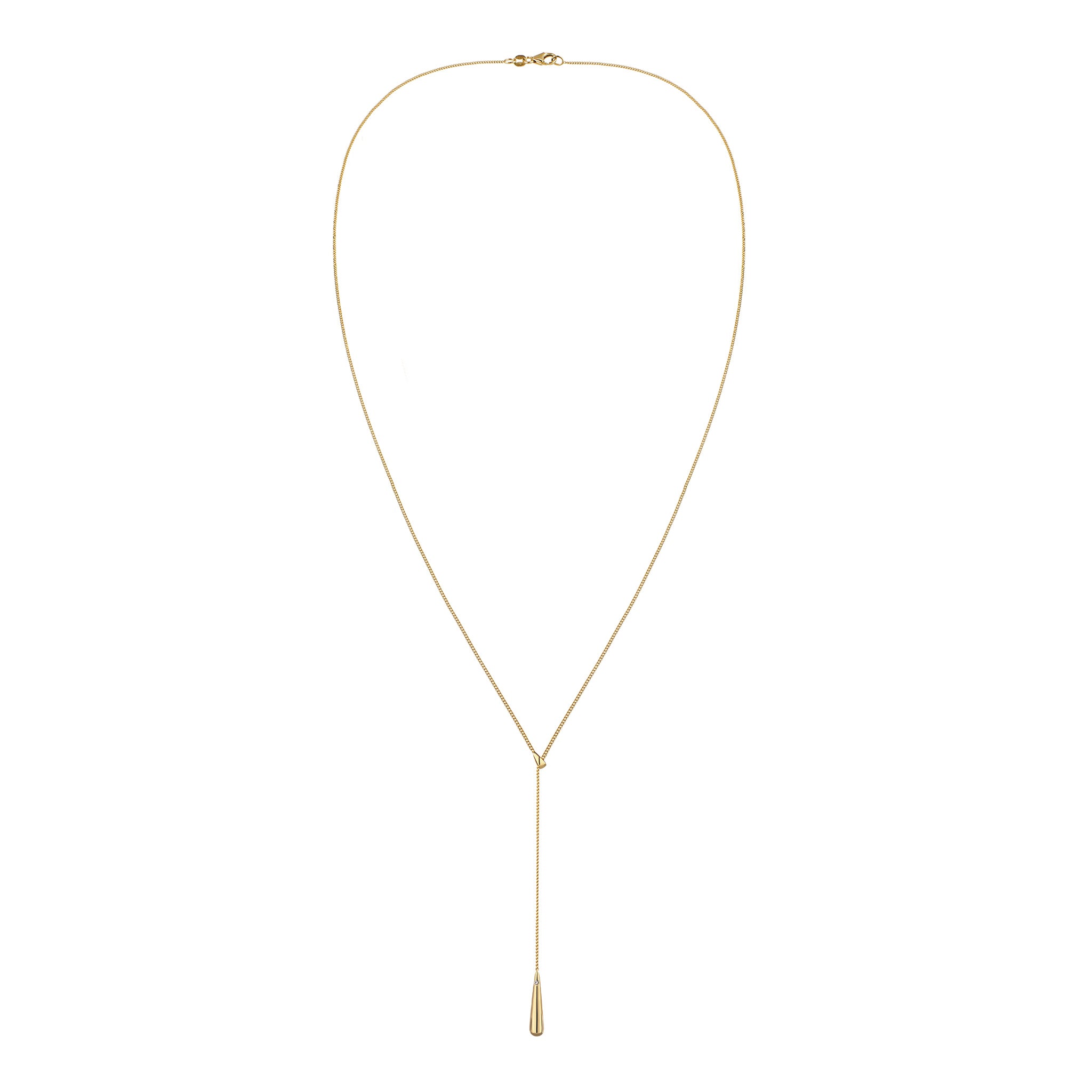Gold Kalung Perhiasan Perak 925 Wanita Drop Swarovski® Crystals Gold Plated
