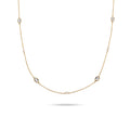 Gold Kalung Perhiasan Perak 925 Wanita Swarovski® Crystals dan Pearls Gold Plated