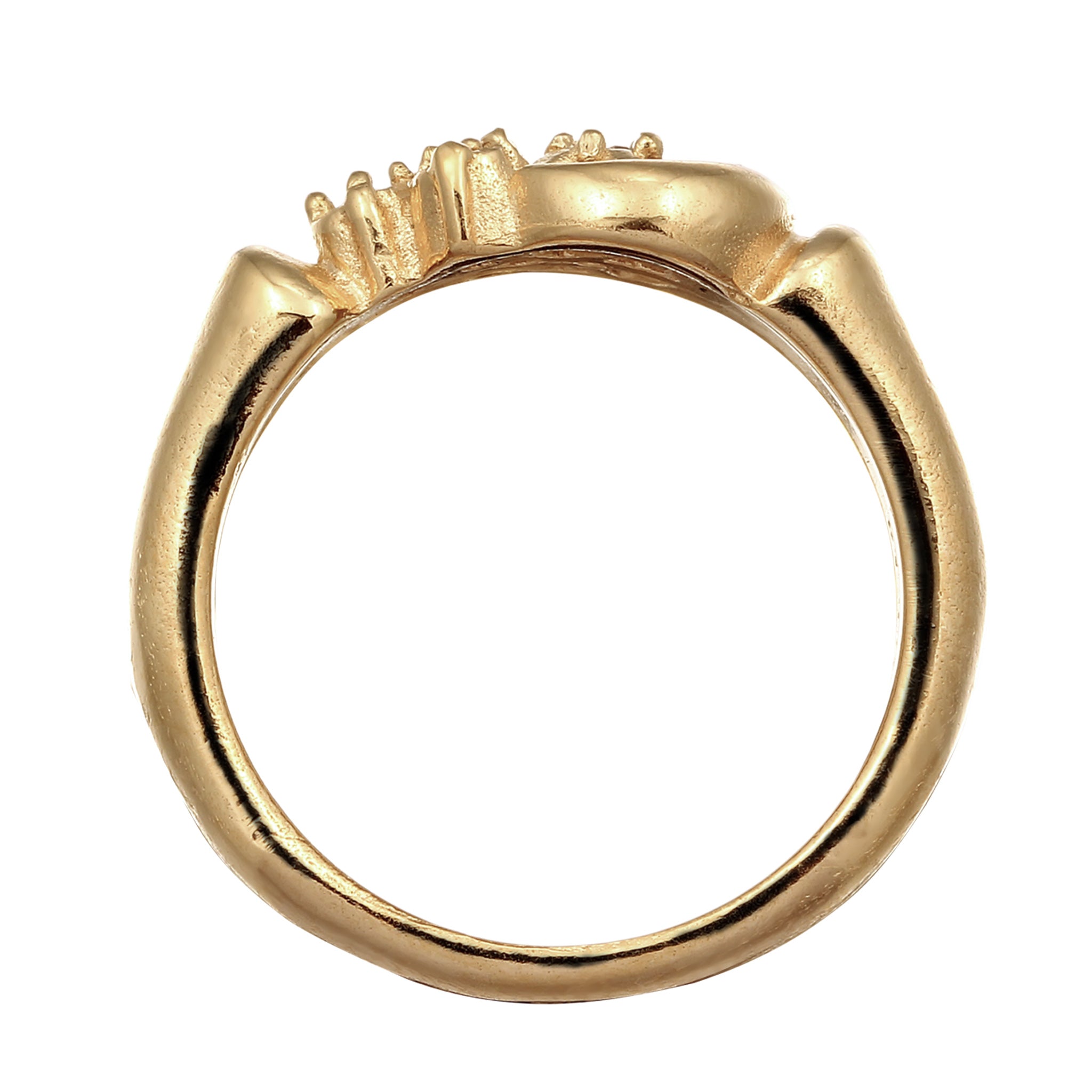 Gold Cincin Perhiasan Perak 925 Wanita Star Topaz Gold Plated
