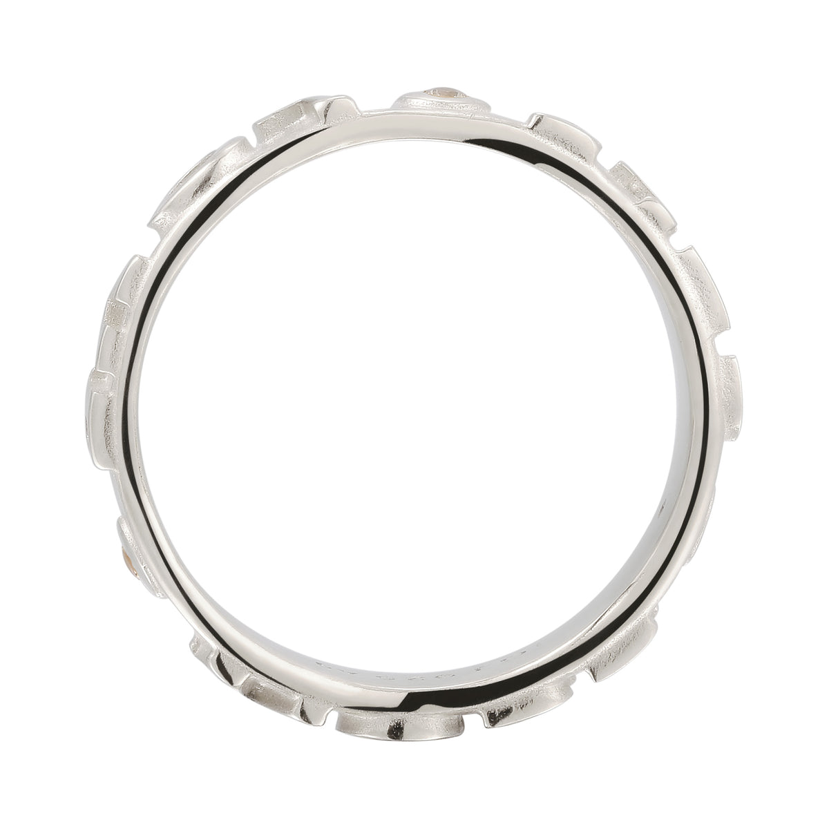 More Self Love Band Ring 925 Silver White Zirconia