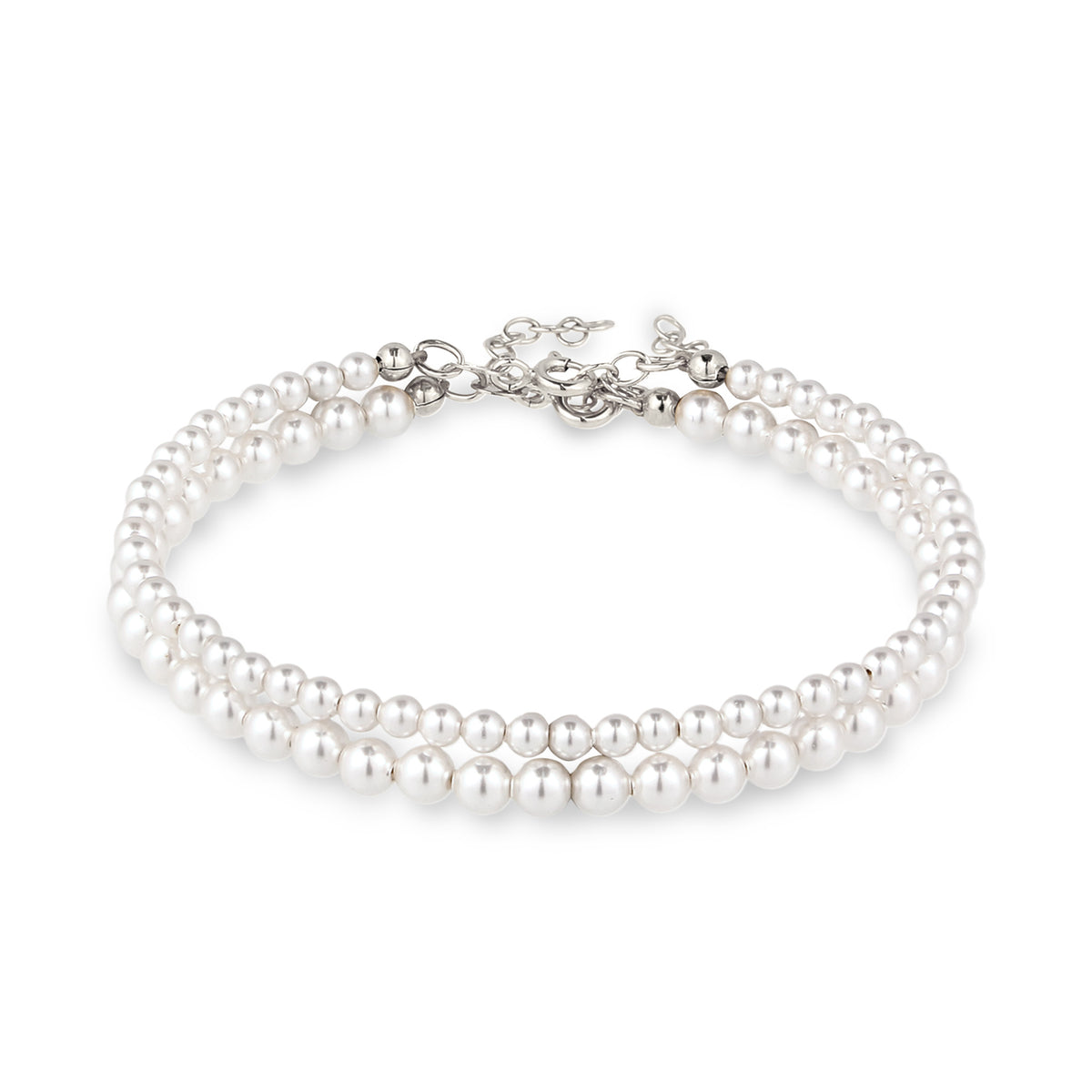 Pearl Bracelet Set 925 Silver