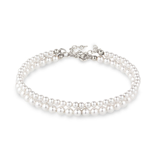 Pearl Bracelet Set 925 Silver