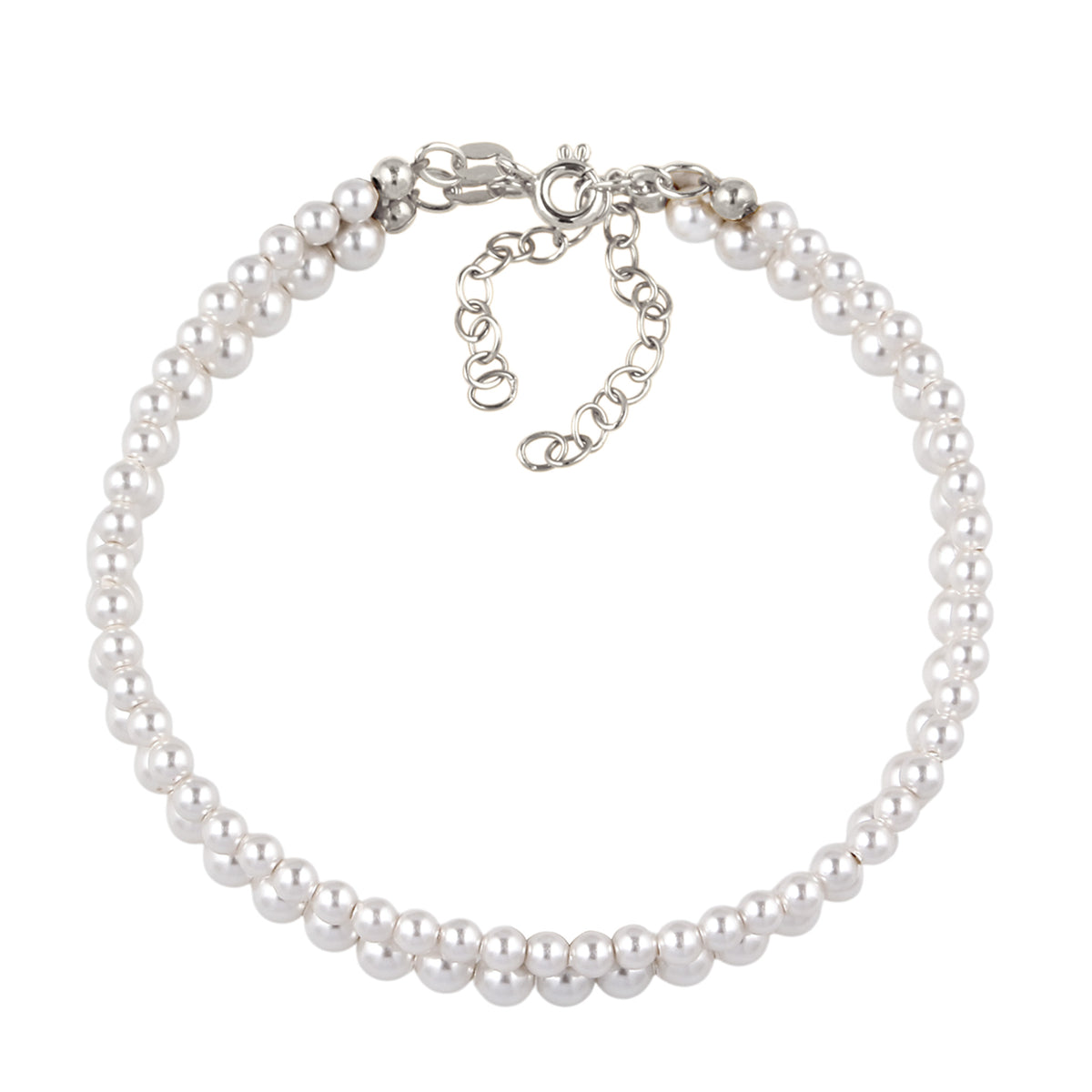 Pearl Bracelet Set 925 Silver