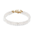 Gold Gelang Perhiasan Perak 925 wanita & Set Swarovski Pearl Gold-plated