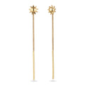 Gold Anting Perhiasan Perak 925 Wanita Sun Armouredchain Gold-plated