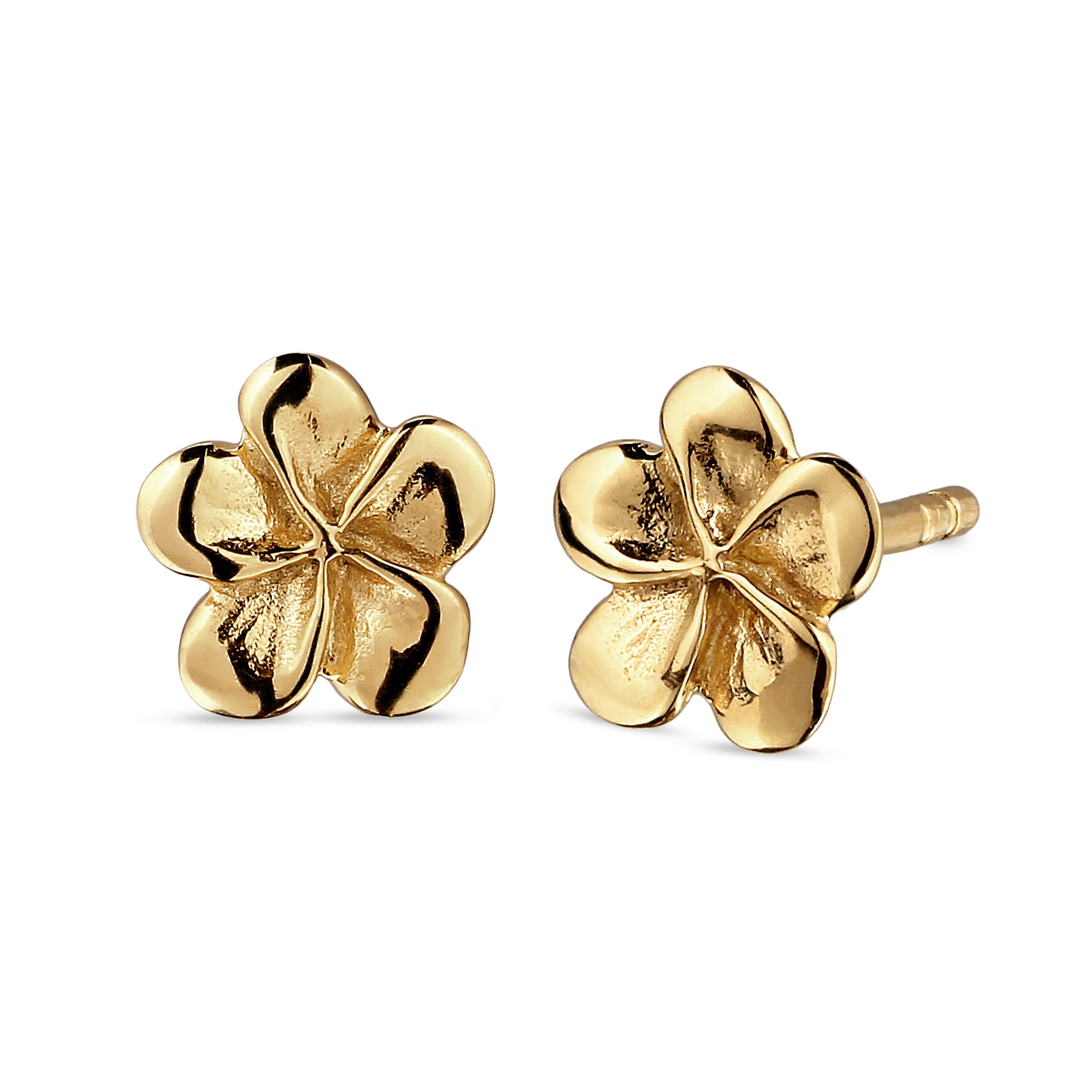 Gold Anting Perhiasan Perak 925 Wanita Frangipani