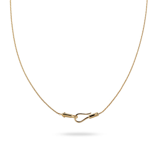 Gold Kalung Perhiasan Perak 925 Wanita Gold-plated