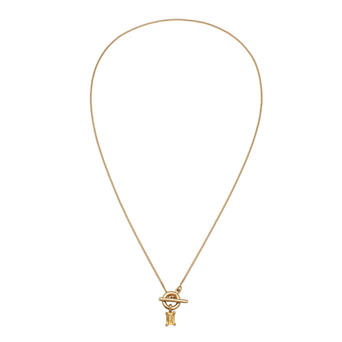 Gold Kalung Perhiasan Perak 925 Wanita Y Citrine Gold-plated