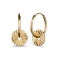 Gold Anting Perhiasan Perak 925 Wanita Sun Gold-plated