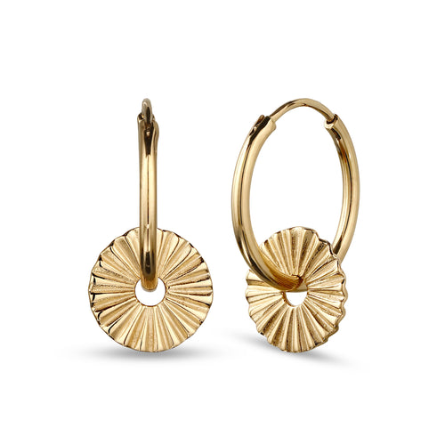 Gold Anting Perhiasan Perak 925 Wanita Sun Gold-plated