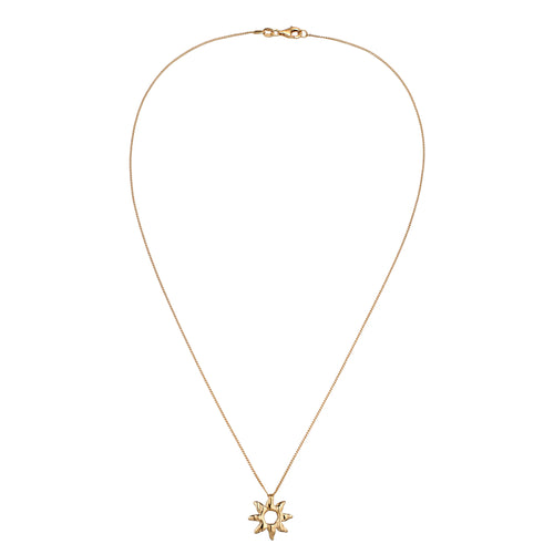 Gold Kalung Perhiasan Perak 925 Wanita Sun Armouredchain Gold-plated