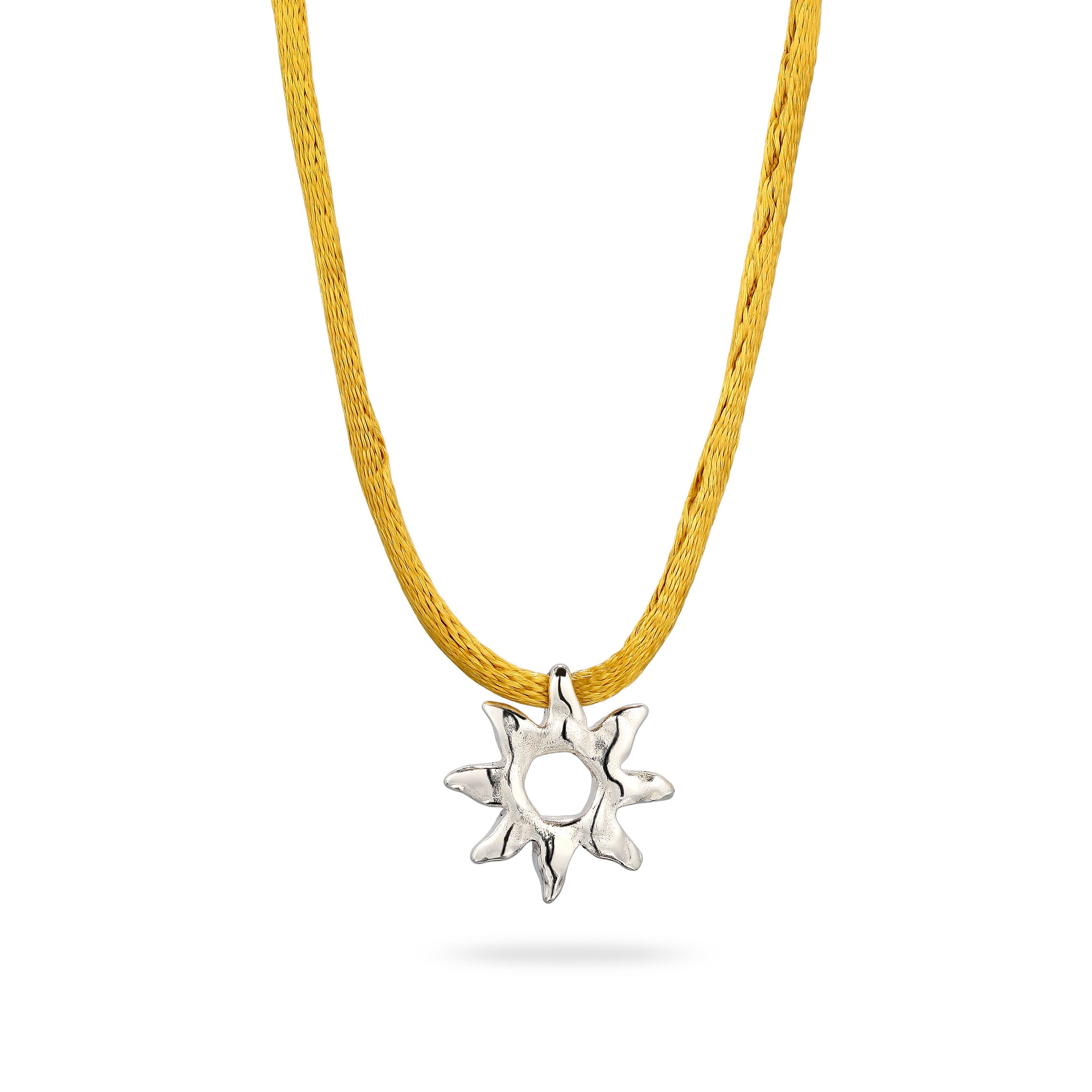 Silver Kalung Perhiasan Perak 925 Wanita Sun Choker Silver