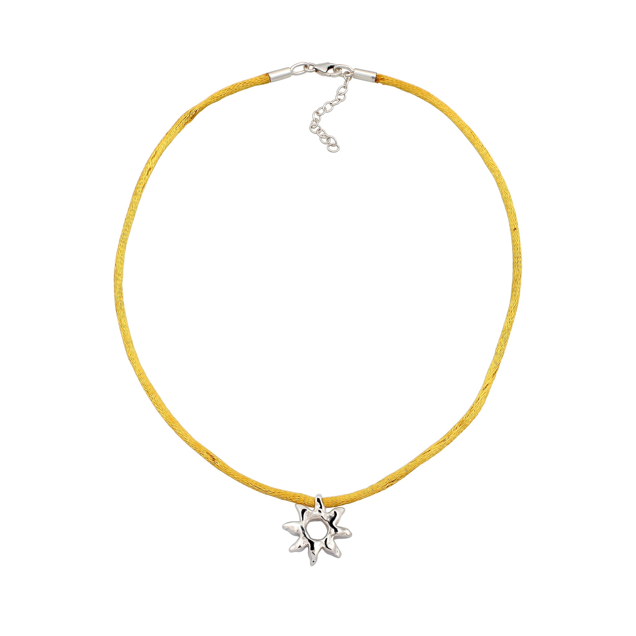 Silver Kalung Perhiasan Perak 925 Wanita Sun Choker Silver