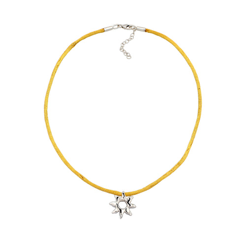 Silver Kalung Perhiasan Perak 925 Wanita Sun Choker Silver
