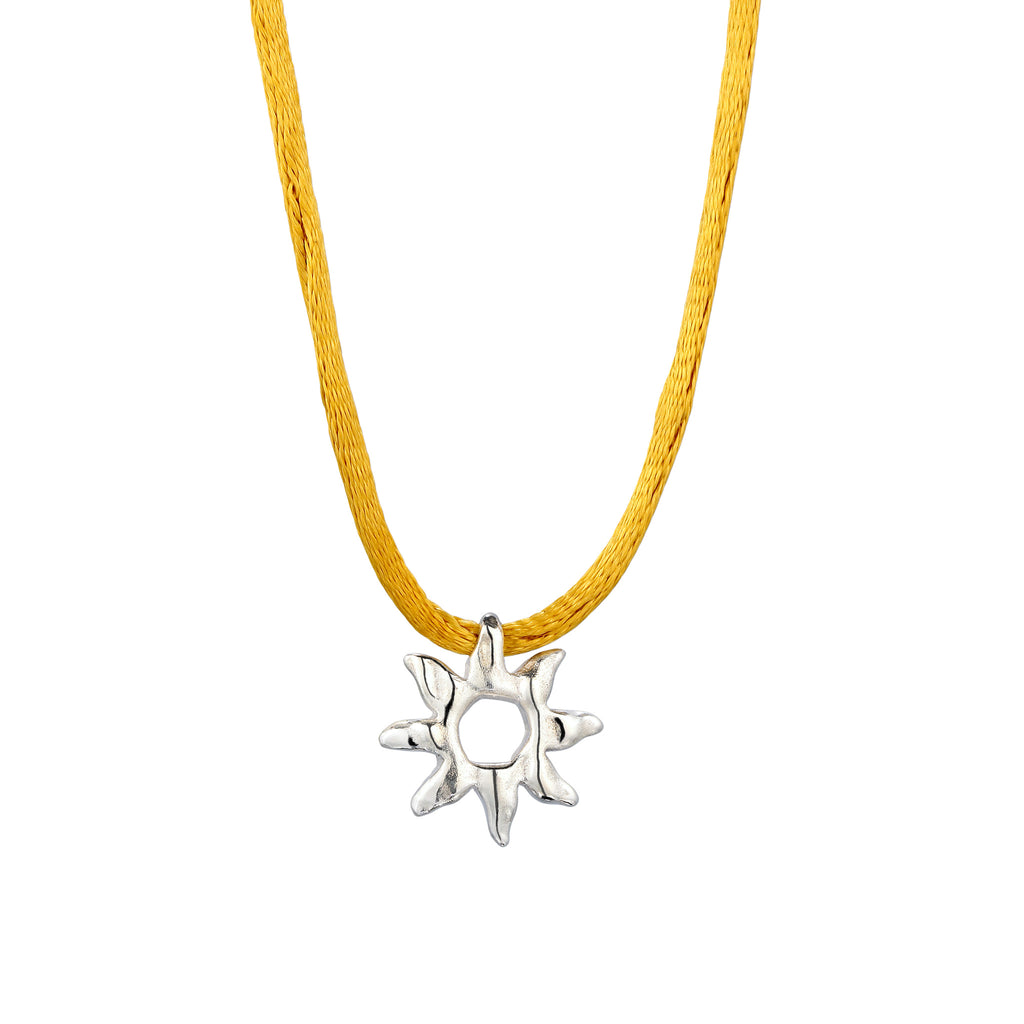Silver Kalung Perhiasan Perak 925 Wanita Sun Choker Silver