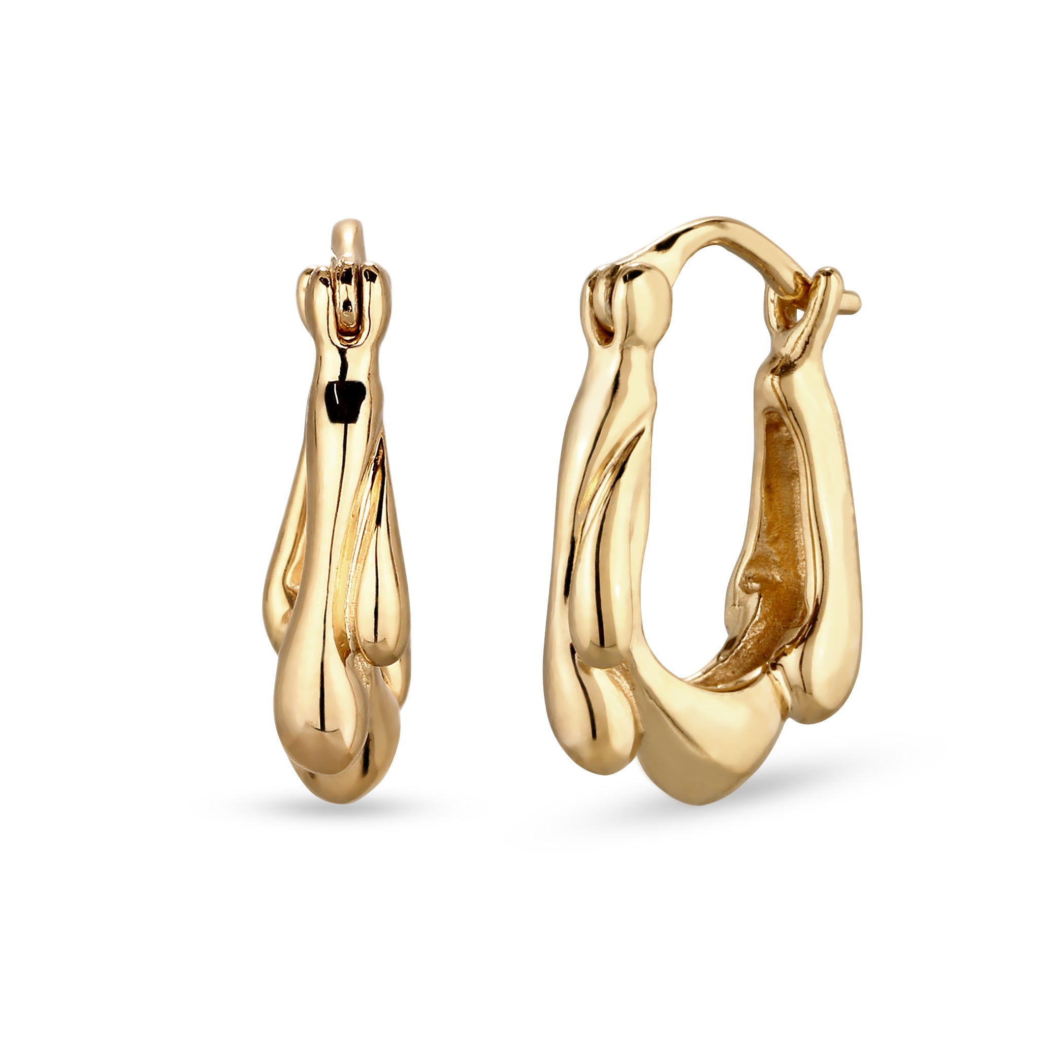 Gold Anting Perhiasan Perak 925 Wanita Gold-plated