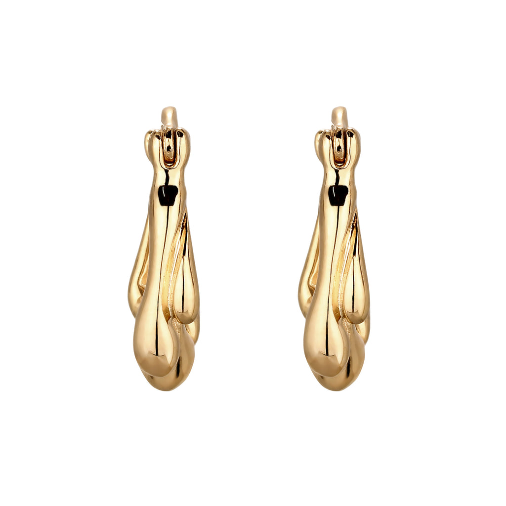 Gold Anting Perhiasan Perak 925 Wanita Gold-plated