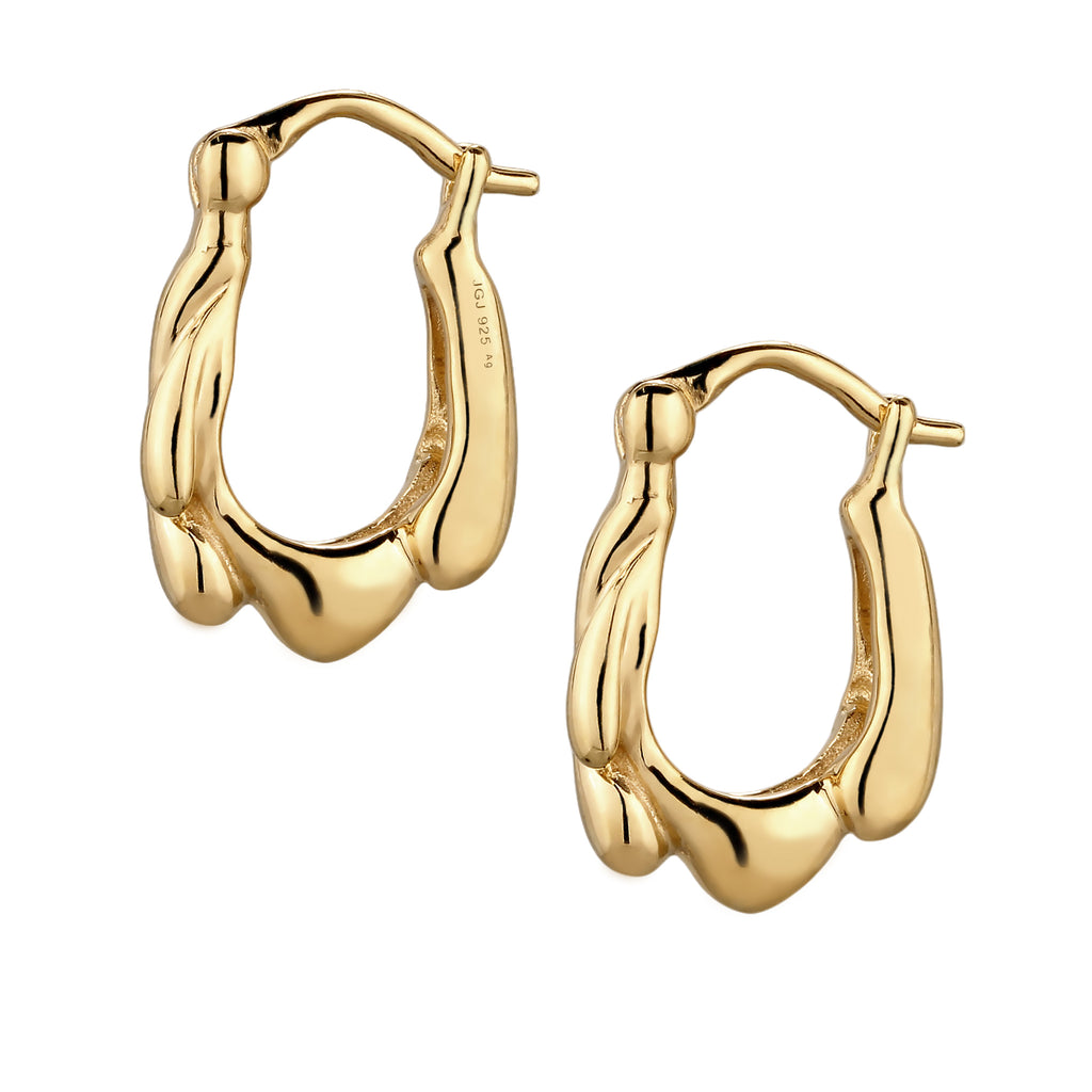 Gold Anting Perhiasan Perak 925 Wanita Gold-plated