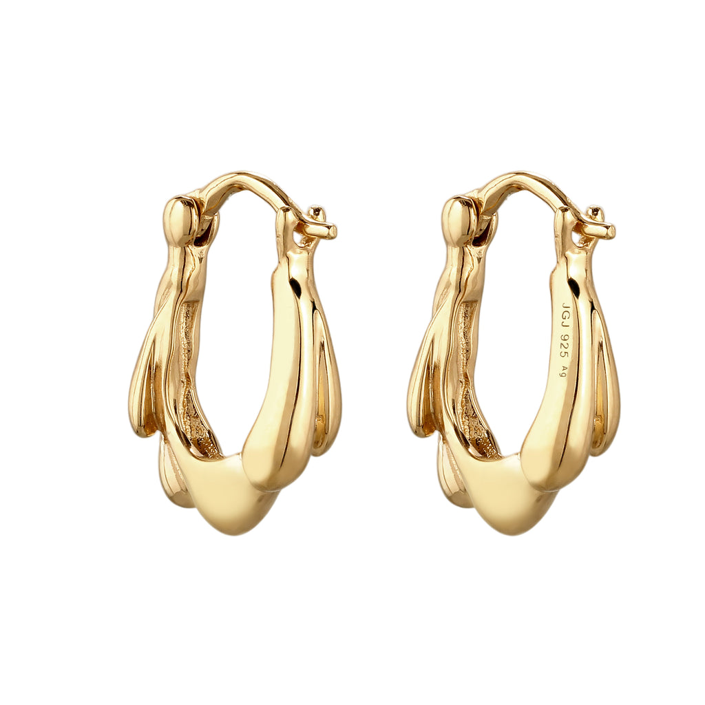 Gold Anting Perhiasan Perak 925 Wanita Gold-plated