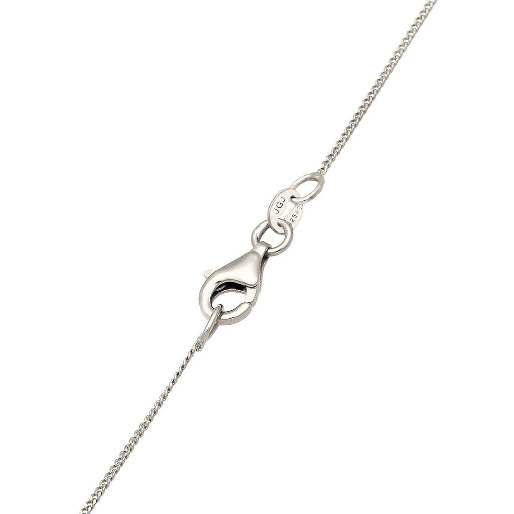 Molten Pendant Necklace 925 Silver Black Onyx