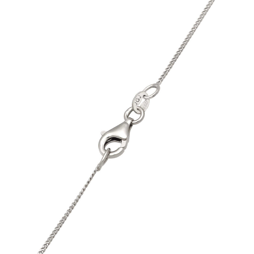 Sphere Pendant Necklace 925 Silver Rock Crystal