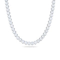 Round Bead Necklace 925 Silver Rock Crystal