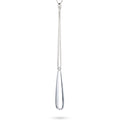 Teardrop Y Necklace 925 Silver Clear Resin