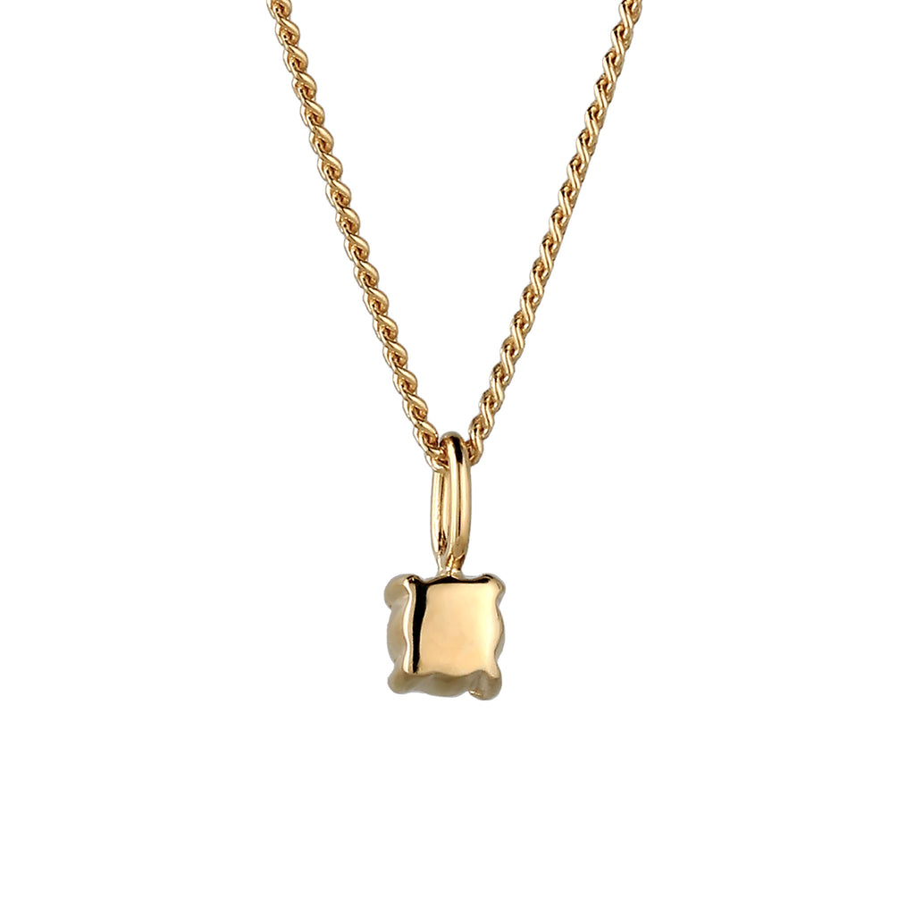 Solitaire Choker Necklace 925 Silver Gold Plated Garnet