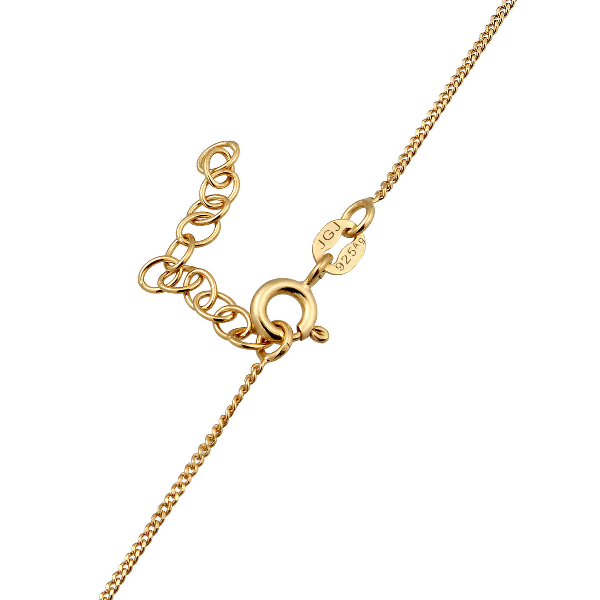 Solitaire Choker Necklace 925 Silver Gold Plated Garnet